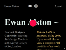 Tablet Screenshot of ewanalston.com